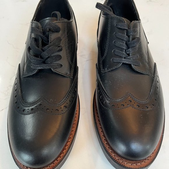 COACH Men\'s Bleecker Wingtip Derby - G1550 - Black - Size 10D